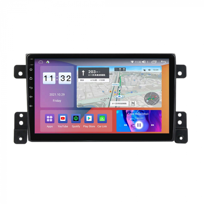 (Resigilata) Navigatie dedicata Suzuki Vitara 2005-2015, 2GB RAM 32GB ROM, Quad Core, Display 9" IPS Full HD, Carplay, Android 13, Bluetooth, Magazin Play, Suport camere AHD [2]