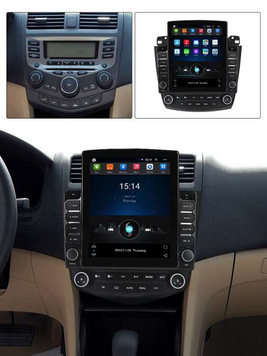 Navigatie dedicata Tesla Style Honda Accord 7 2003-2007 4GB RAM 64GB ROM ANDROID 13 [3]