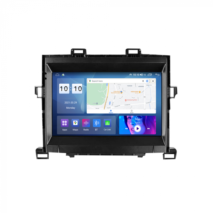 Navigatie dedicata Toyota Alphard 2008-2014, 12GB RAM 256GB ROM, Android 13, Rezolutie 2K, Display QLED, 9", DSP, Carplay, Android Auto, Internet, Youtube, Waze, Wi Fi, USB [3]