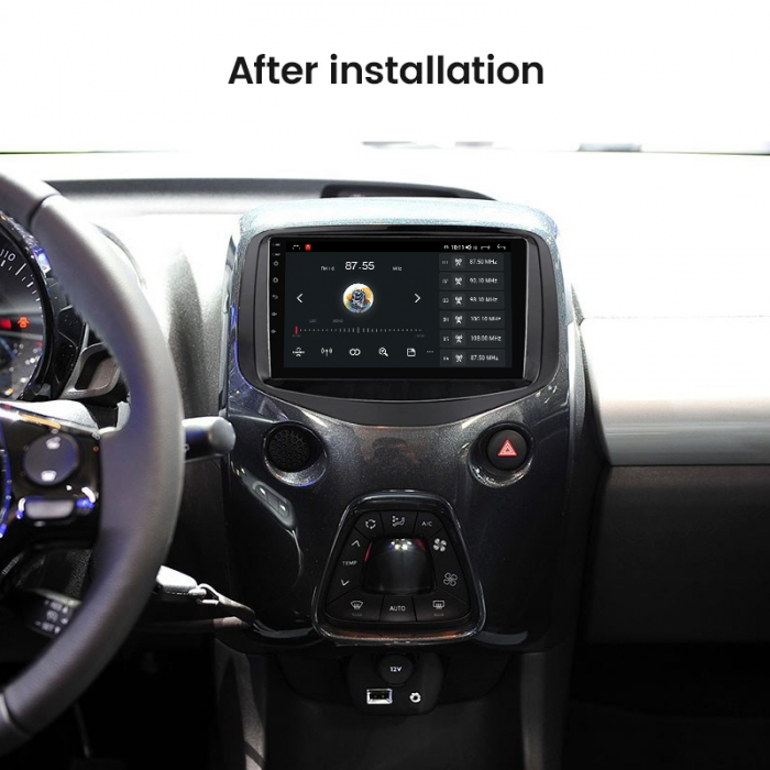 (Resigilata) Navigatie dedicata Toyota Aygo 2016, 2GB RAM 32GB ROM, Quad Core, Display 9" IPS Full HD, Carplay, Android 13, Bluetooth, Magazin Play, Suport camere AHD [2]