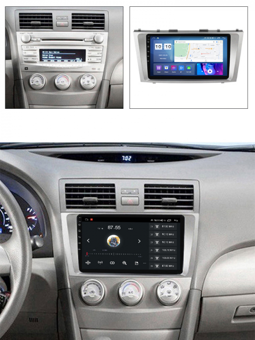 (Resigilata) Navigatie dedicata Toyota Camry 2006-2011, 2GB RAM 32GB ROM, Quad Core, Display 9" IPS Full HD, Carplay, Android 13, Bluetooth, Magazin Play, Suport camere AHD [2]
