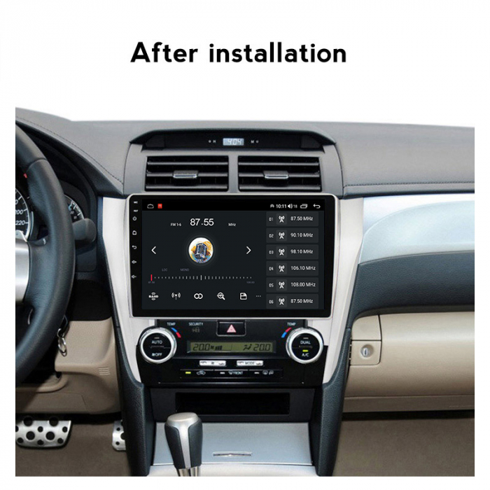 Navigatie dedicata Toyota Camry 2011-2014, USB&Butoane fizice frontale, Android 13, Wireless Carplay si Android auto 2 GB RAM 32 ROM, Display IPS, 9 inch, Microfon Extern [6]