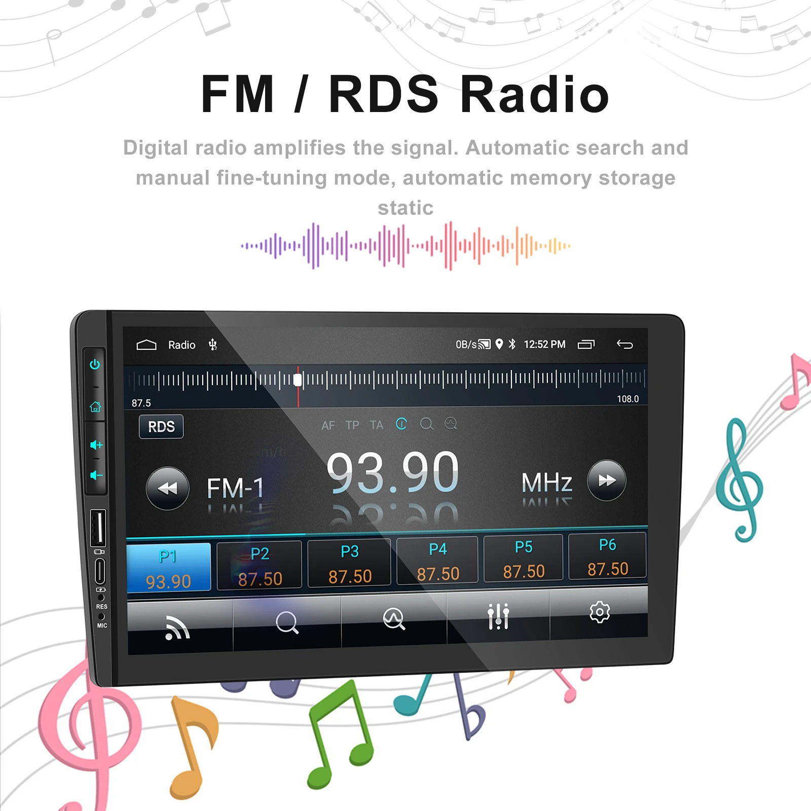 Navigatie dedicata Toyota Corolla 2000-2004, USB&Butoane fizice frontale, Android 13, Wireless Carplay si Android auto 2 GB RAM 32 ROM, Display IPS, 9 inch, Microfon Extern [5]