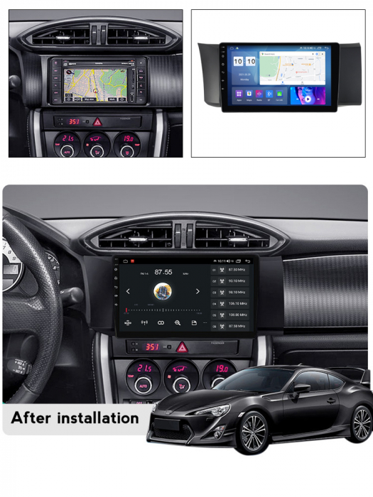 (Resigilata) Navigatie dedicata Toyota GT 86 2012-2016, 2GB RAM 32GB ROM, Quad Core, Display 9" IPS Full HD, Carplay, Android 13, Bluetooth, Magazin Play, Suport camere AHD [8]