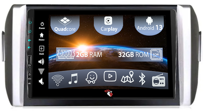 Navigatie dedicata Toyota Innova 2015-2017, USB&Butoane fizice frontale, Android 13, Wireless Carplay si Android auto 2 GB RAM 32 ROM, Display IPS, 9 inch, Microfon Extern [1]