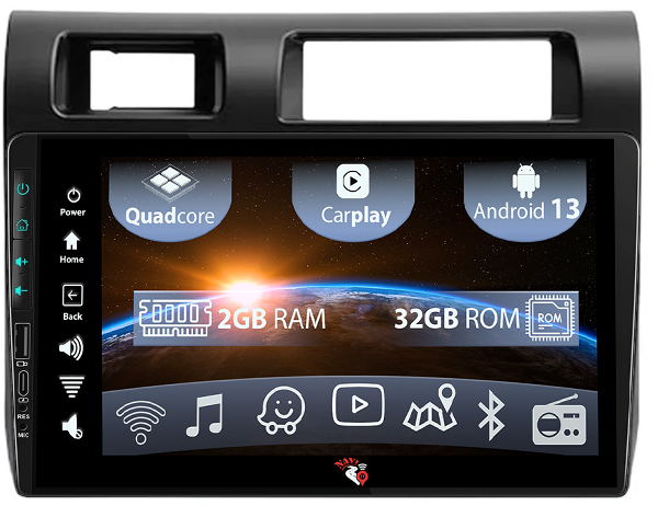 Navigatie dedicata Toyota Land Cruiser LC 2007-2020, USB&Butoane fizice frontale, Android 13, Wireless Carplay si Android auto 2 GB RAM 32 ROM, Display IPS, 9 inch, Microfon Extern [1]