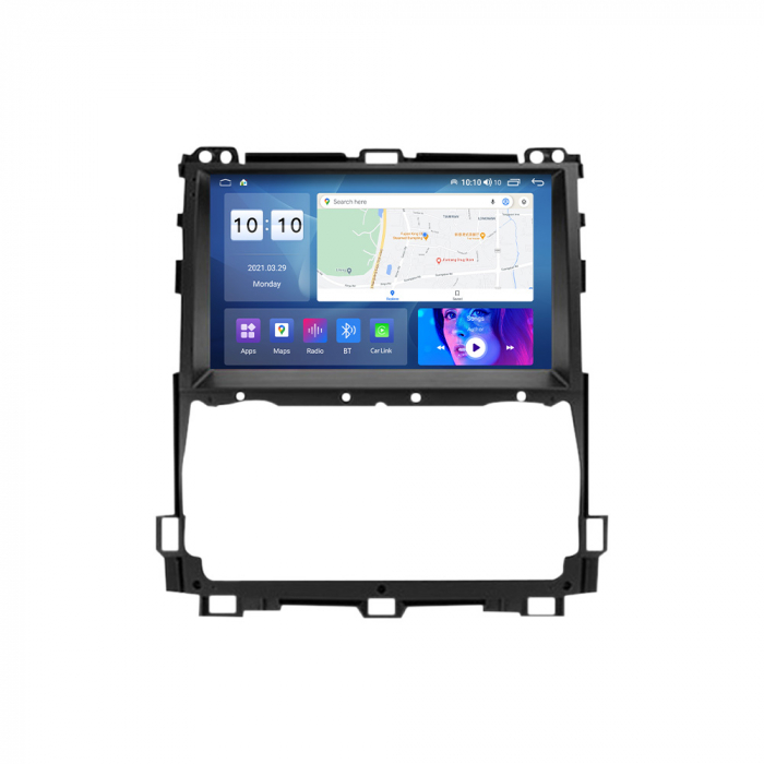 Navigatie dedicata Toyota Prado 2002-2009, 12GB RAM 256GB ROM, Android 13, Rezolutie 2K, Display QLED, 9", DSP, Carplay, Android Auto, Internet, Youtube, Waze, Wi Fi, USB [3]