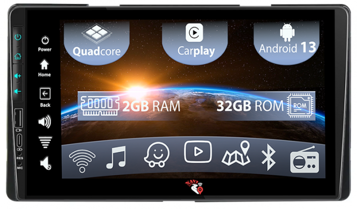 Navigatie dedicata Toyota Sienna 3 2014-2020, USB&Butoane fizice frontale, Android 13, Wireless Carplay si Android auto 2 GB RAM 32 ROM, Display IPS, 9 inch, Microfon Extern [1]