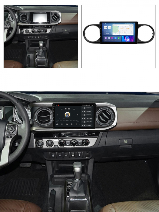 Navigatie dedicata Toyota Tacoma 2015-2021, USB&Butoane fizice frontale, Android 13, Wireless Carplay si Android auto 2 GB RAM 32 ROM, Display IPS, 9 inch, Microfon Extern [4]