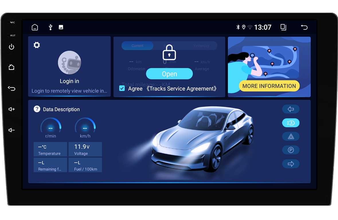 Navigatie universala, 4GB RAM 64GB ROM, Octa Core, Display 9" QLED, Carplay&Android Auto, Android 14, Suport Camere AHD [2]