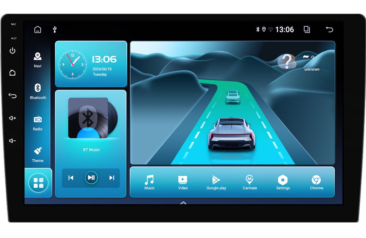 Navigatie universala, 4GB RAM 64GB ROM, Octa Core, Display 9" QLED, Carplay&Android Auto, Android 14, Suport Camere AHD [4]
