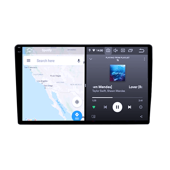 Navigatie universala, 4GB RAM 64GB ROM, Procesor SnapDragon Qualcomm Octacore 2.0GHz, Android 14, Rezolutie 2K, Display QLED 9", DSP, Carplay&Android Auto, SIM 4G [3]