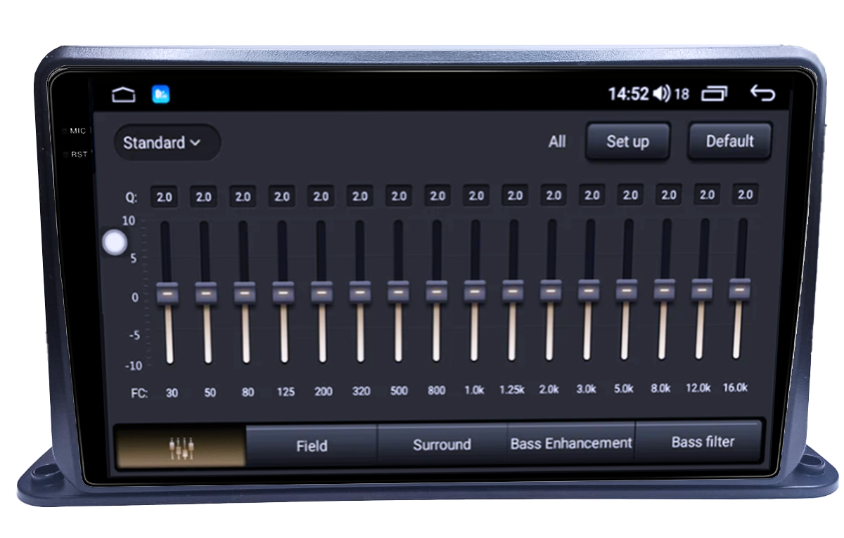 Navigatie Universala cu instalare pe bord, 8GB RAM 128GB ROM, Octacore, Platforma TS18, Android 14, Display QLED 9”, Suporta camera 360º, DSP, Carpl [2]