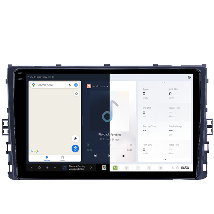 Navigatie Volkswagen T6 2015+, Taigo, T-Roc, T-Cross, Caravelle, Arteon DUDU3, 4GB RAM 64GB ROM, Octacore, Platforma 8581, Android, Display QLED 9", DSP, Carplay&AndroidAuto [5]