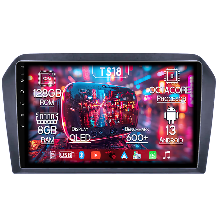 Navigatie Volkswagen Jetta 2013-2017, 8GB RAM 128GB ROM, Octacore, Platforma TS18, Android 14, Display QLED 9”, Suporta camera 360º, DSP, Carplay&Android Auto, SIM 4G, Ventilator Activ [1]