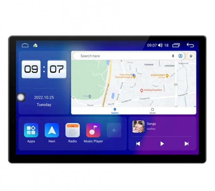 Navigatie dedicata Volkswagen Multivan T5 2003 - 2015, 4GB RAM 64GB ROM, Octacore, Android 14, Display QLED 9", DSP, Carplay&Android Auto, SIM 4G, Ventilator Activ [5]