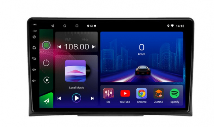 Navigatie dedicata Volkswagen Multivan T5 2003 - 2015, 4GB RAM 64GB ROM, Octacore, Android 14, Display QLED 9", DSP, Carplay&Android Auto, SIM 4G, Ventilator Activ [2]