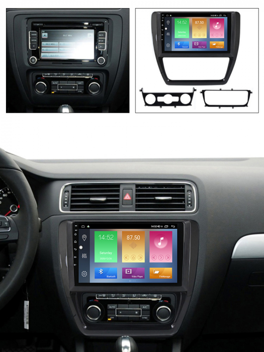 Navigatie Volkswagen Sagitar, Jetta 2012-2015, NAVI-IT, 9 Inch, 2GB RAM 32GB ROM, Android 9,1, WiFi, Bluetooth, Magazin Play, Camera Marsarier [6]