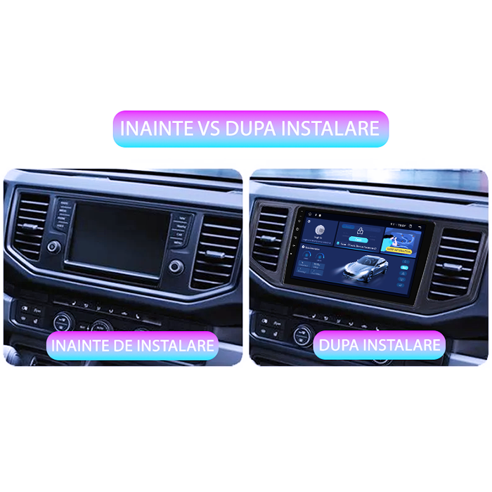 Navigatie Dedicata VW Crafter 2017-2021 DUDU3, 4GB RAM 64GB ROM, Octacore, Platforma 8581, Android, Display QLED 9", DSP, Carplay&AndroidAuto [6]