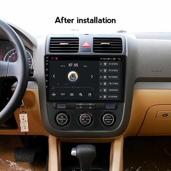 (Resigilata) Navigatie dedicata VW Jetta5 2005-2010 si Golf 5, 2GB RAM 32GB ROM, Quad Core, Display 10" IPS Full HD, Carplay, Android 14, Bluetooth, Magazin Play, Suport camere AHD [2]