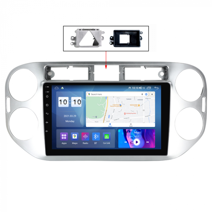 (Resigilata) Navigatie dedicata VW Tiguan 2007-2016, Golf 5/6+, 2GB RAM 32GB ROM, Quad Core, Display 9" IPS Full HD, Carplay, Android 14, Bluetooth, Magazin Play, Suport camere AHD [10]