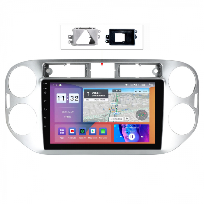 (Resigilata) Navigatie dedicata VW Tiguan 2007-2016, Golf 5/6+, 2GB RAM 32GB ROM, Quad Core, Display 9" IPS Full HD, Carplay, Android 14, Bluetooth, Magazin Play, Suport camere AHD [6]