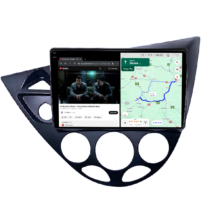 Navigatii dedicatadedicate Focus 1999-2005, 4GB RAM 64GB ROM, Quadcore, Android 14, Display QLED 1K 9", DSP, Carplay&Android Auto, Suport camere AHD [4]