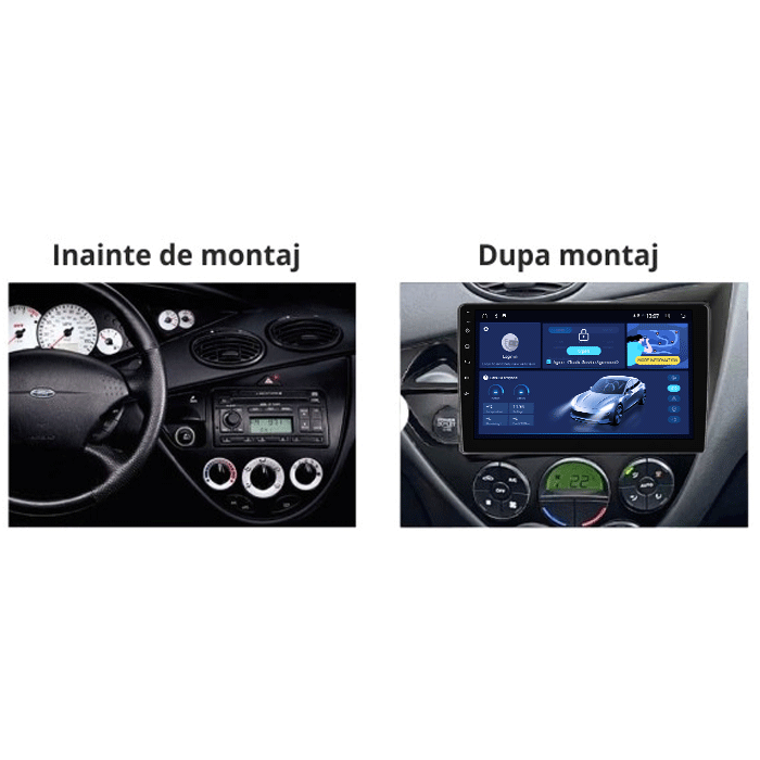 Navigatii dedicatadedicate Focus 1999-2005, 4GB RAM 64GB ROM, Quadcore, Android 14, Display QLED 1K 9", DSP, Carplay&Android Auto, Suport camere AHD [5]