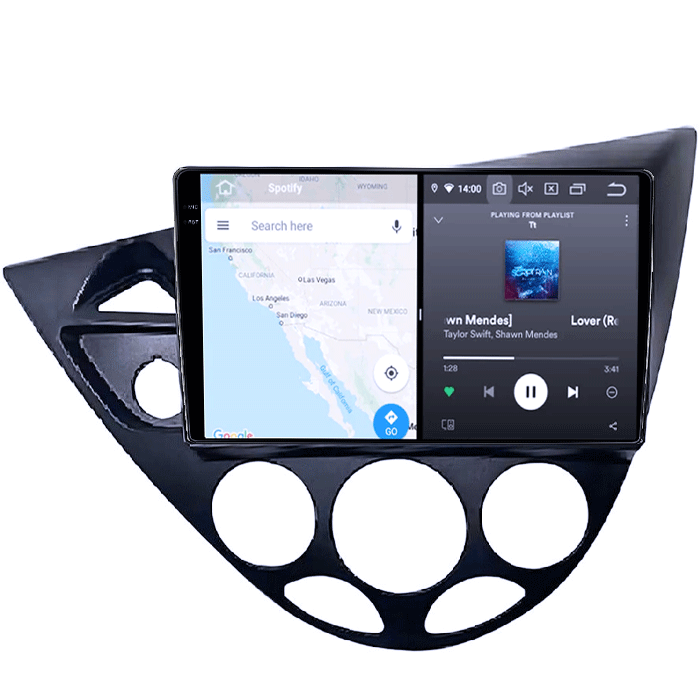 Navigatii dedicate Focus 1999-2005, 8GB RAM 128GB ROM, Octacore, Platforma 7862, Android 14, Display QLED 2K 9", Suporta camera 360", DSP, Carplay&Android Auto, [2]