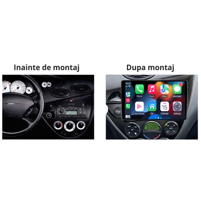 Navigatii dedicate Focus 1999-2005, 12GB RAM 256GB ROM, Android 13, Rezolutie 2K, Display QLED 9", DSP, Carplay&Android Auto, SIM 4G, Ventilator Activ, Suport Camere 360 [5]