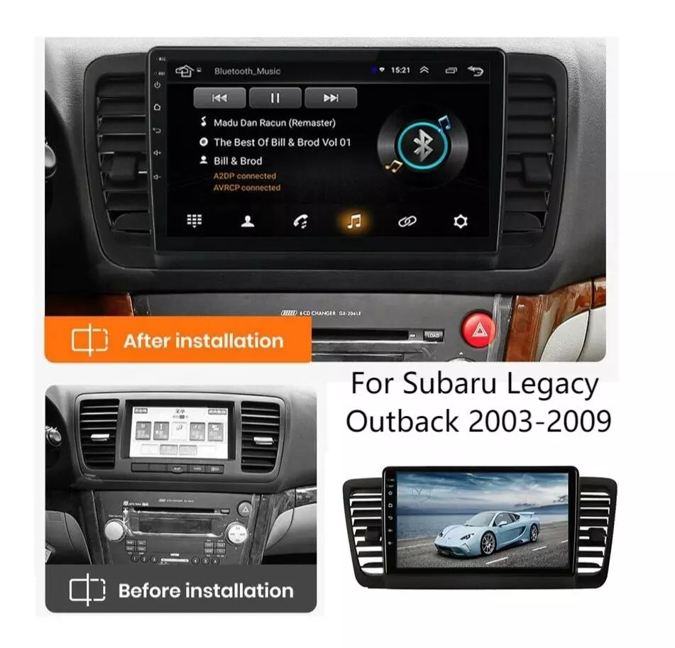 Navigatie dedicata Subaru Legacy Outback 2004-2009, 4GB RAM 32GB ROM, 9", Internet, Aplicatii, Waze [9]