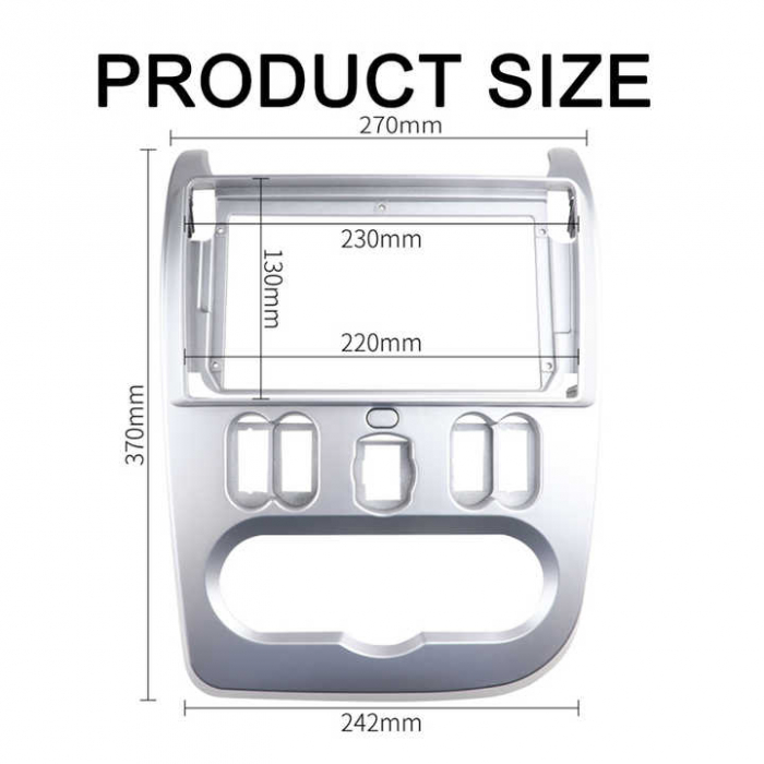 Rama adaptoare compatibil cu Dacia Sandero de 9 inch [2]