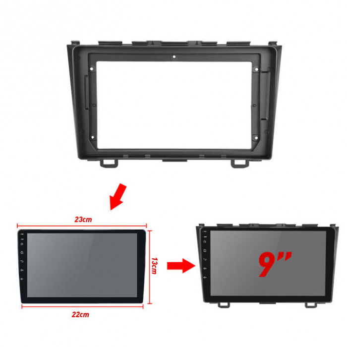 Rama adaptoare compatibil cu Honda CRV 2006-2011 de 9 inch [2]
