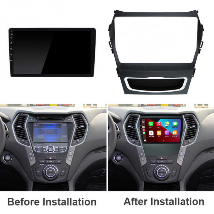 Rama adaptoare compatibil cu Hyundai Santa Fe 2018 de 10 inch [4]