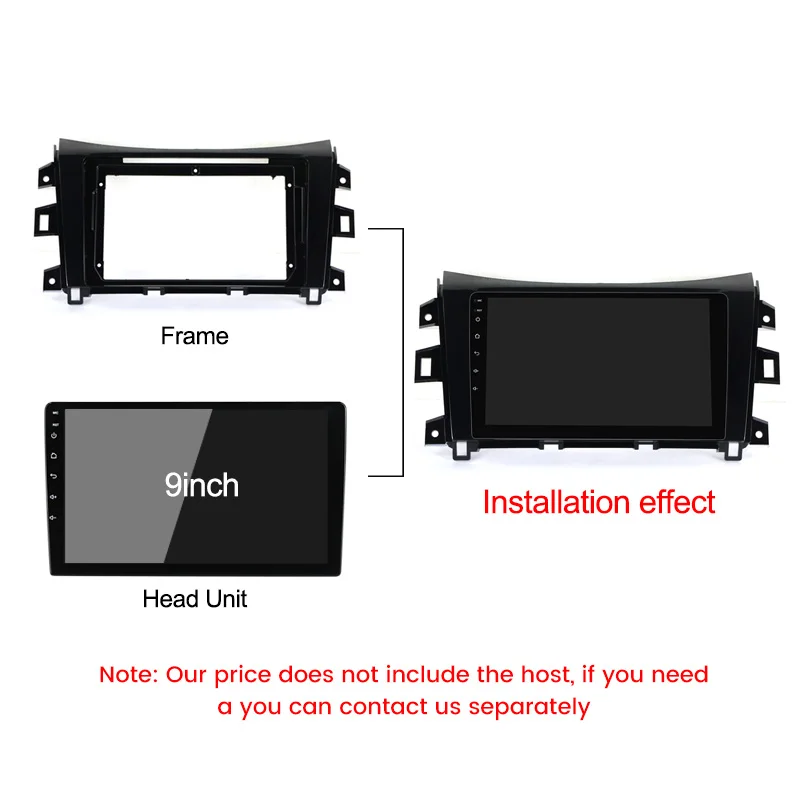 Rama adaptoare compatibil cu Nissan Navara NP300 2016 de 10.1 inch [2]
