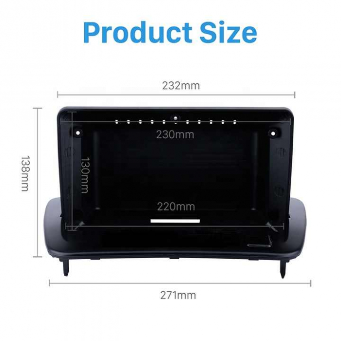 Rama adaptoare compatibil cu Volvo S40 C30 C70 2004-2013 de 9 inch [3]
