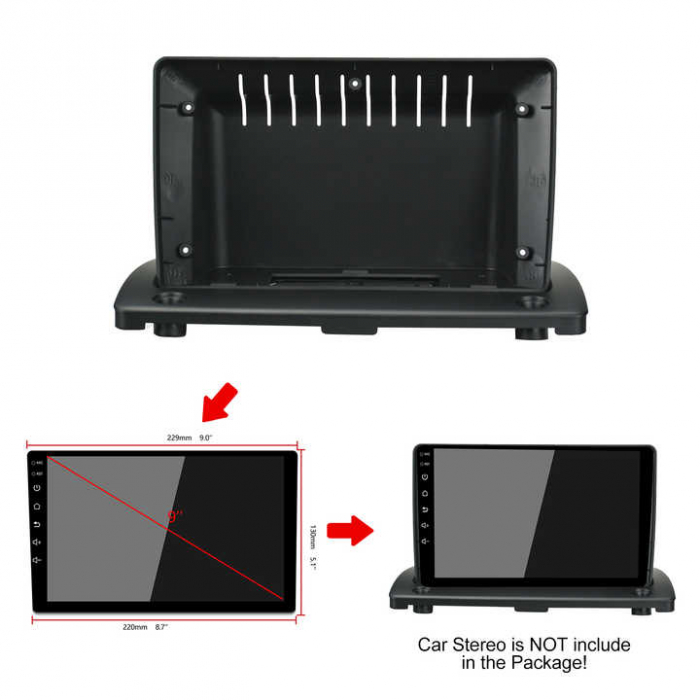 Rama adaptoare compatibil cu Volvo XC90 de 9 inch [2]
