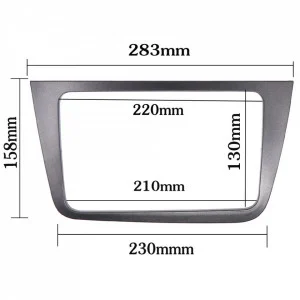 Rama adaptoare gri pentru navigatii de 7, 8 si 9 inch - Seat Altea, Altea XL 2004 - 2015. [3]