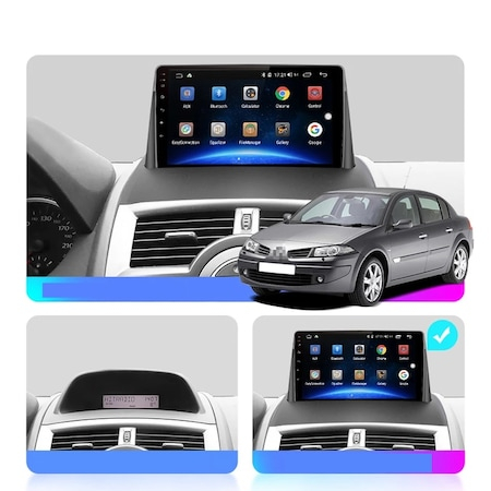 Navigatie Renault Megane 2 ( 2002 - 2009 ) , Android 11 , Display 9 inch , 4GB RAM + 32GB ROM, IPS, DSP, RDS, OctaCore, Internet , Aplicatii , Waze , Wi Fi , Usb , Bluetooth , camera+Dvr [2]