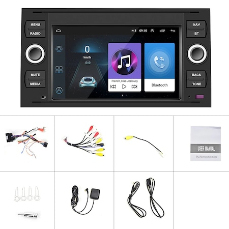 (Resigilata) Navigatie dedicata Ford C-Max 2003-2010, 2 GB RAM + 32 GB ROM cu Radio GPS Dual Zone, display HD 7" Touchscreen, Wi-FI, Bluetooth, Mirrorlink, USB, Waze [6]