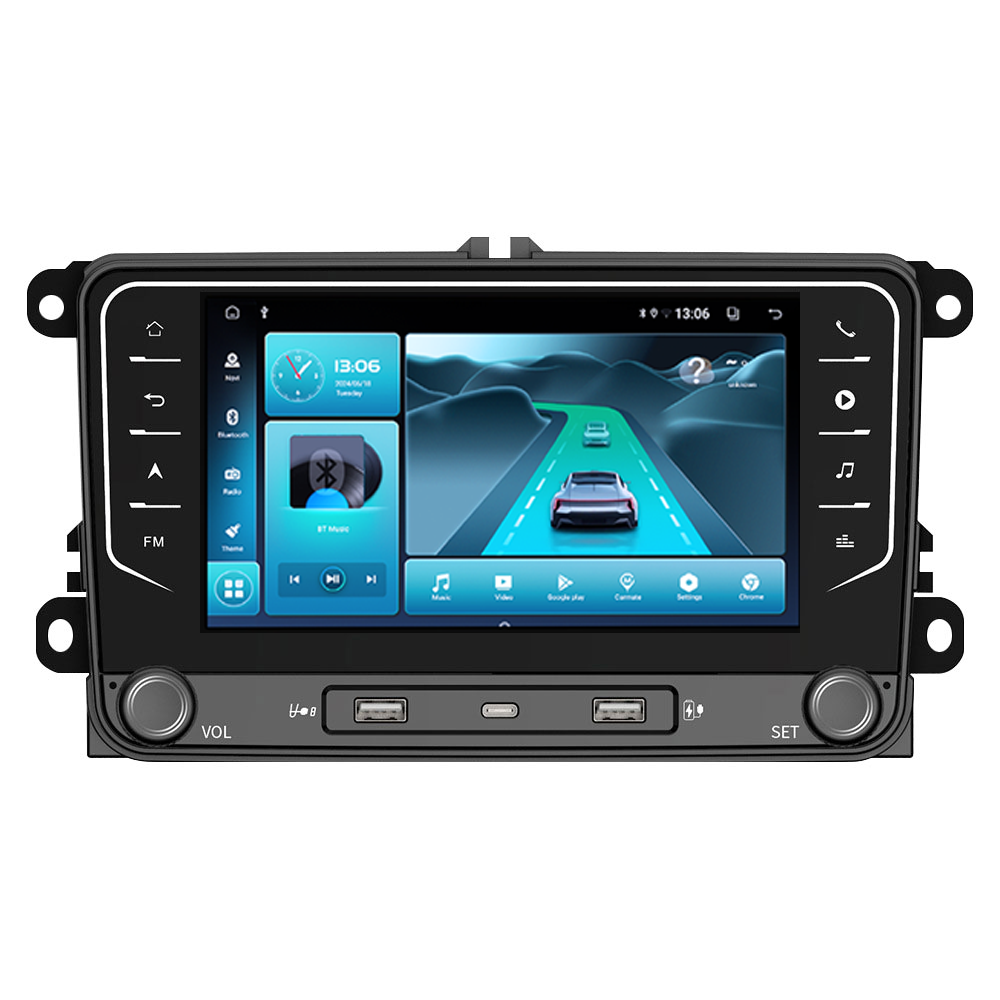 Navigatie dedicata Volkswagen, 8GB RAM 128GB ROM, Octacore, Platforma TS18, Android 14, Display QLED 7", Suporta camera 360", DSP, Carplay&Android Auto, SIM 4G, Ventilator Activ [2]