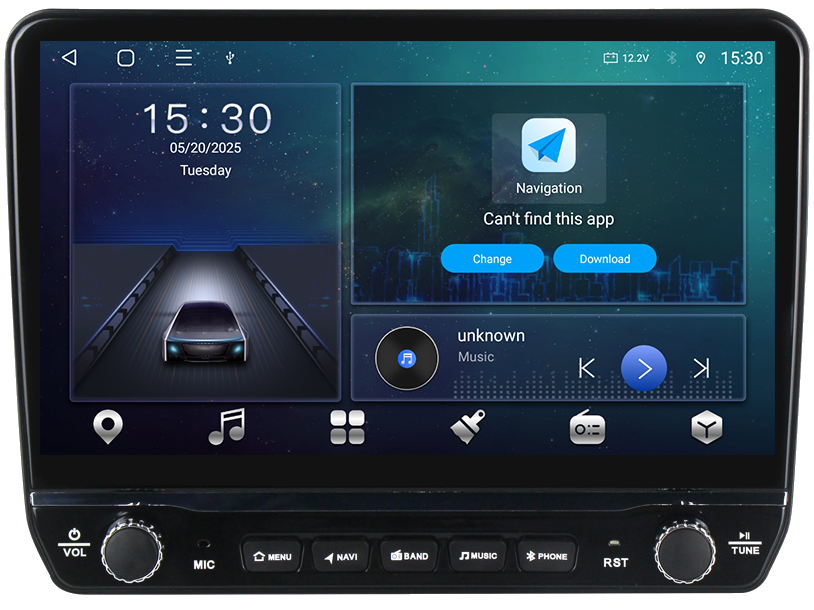 Navigatie GPS NAVI-IT Universala Tesla cu butoane rotative model 2024, 8GB RAM 128GB ROM, Platforma TS18, Procesor Octacore, Android 14, Display QLED 10", Carplay&Android Auto, Ventilator Activ [6]