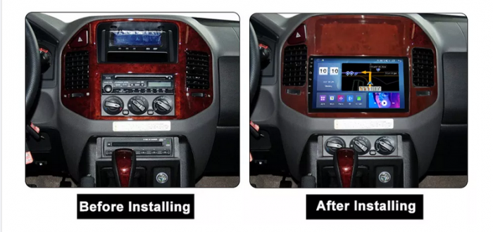 Navigatie dedicata Mitsubishi Pajero V73 2004-2011, 4GB RAM 64GB ROM, Octacore, Android 13, Display QLED 9", DSP, Carplay, Android Auto, Internet, Youtube, Waze, WIFI, Bluetooth [3]