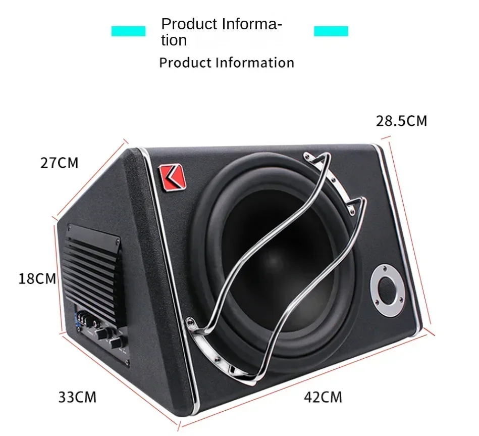 Subwoofer de 10 inch K-879P, 1200W, frecventa de 100HZ-20KHZ, 70-90db, High Pitch [3]