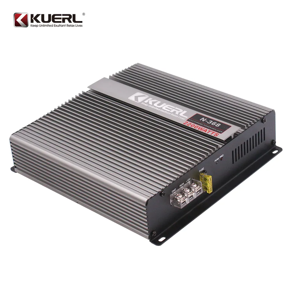 Amplificator Auto N368, 2 canale, 12V, frecventa de 10HZ-30KHZ, 90db [4]