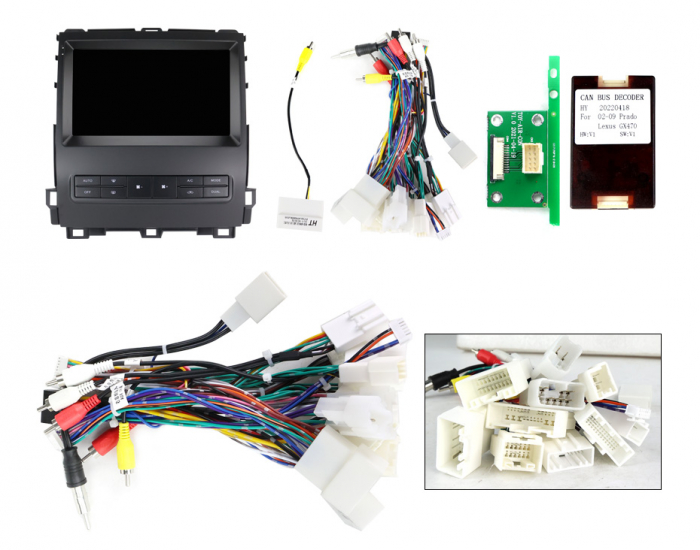 Navigatie dedicata Toyota Land Cruiser PradoLexus GX470 GX 470 J120 2002-2009, 12GB RAM 256GB ROM, Android 13, Rezolutie 2K, Display QLED, 9", DSP, Carplay, Android Auto, Internet [4]