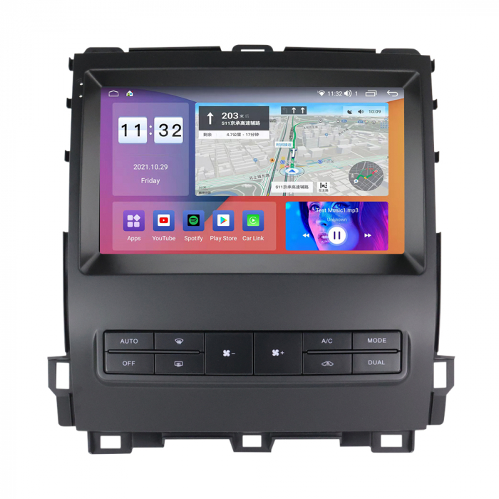 Navigatie dedicata Toyota Land Cruiser PradoLexus GX470 GX 470 J120 2002-2009, 12GB RAM 256GB ROM, Android 13, Rezolutie 2K, Display QLED, 9", DSP, Carplay, Android Auto, Internet [2]
