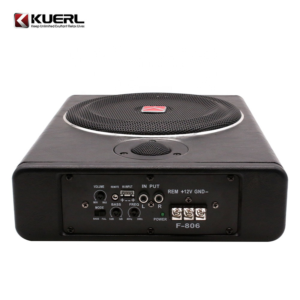 Ultra-thin subwoofer activ K-F805, 8 inch, 12V, frecventa de 20 - 20000 Hz, 600W, fara cablaje rca                                                                         [2]