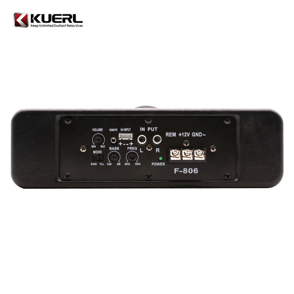 Ultra-thin subwoofer activ K-F805, 8 inch, 12V, frecventa de 20 - 20000 Hz, 600W, fara cablaje rca                                                                         [4]