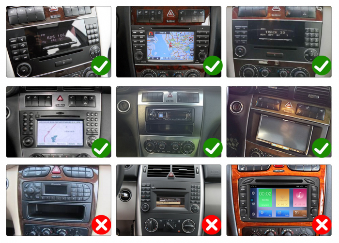 Navigatie dedicata Mercedes C-Class, W203, CLK W209, fara DVD, 2GB RAM 32GB ROM, Quad Core, Display 7" IPS, Android 12 [10]